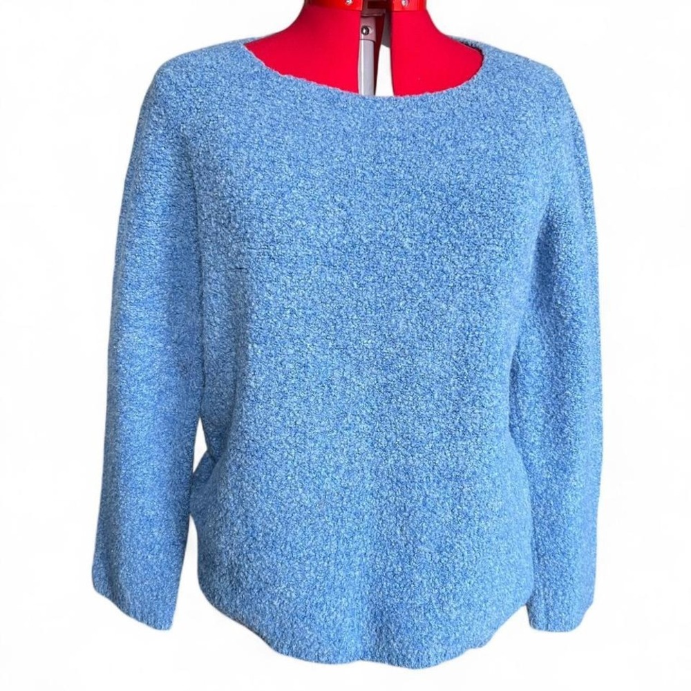 Josephine Chaus Blue Wool Blend Sweater XL